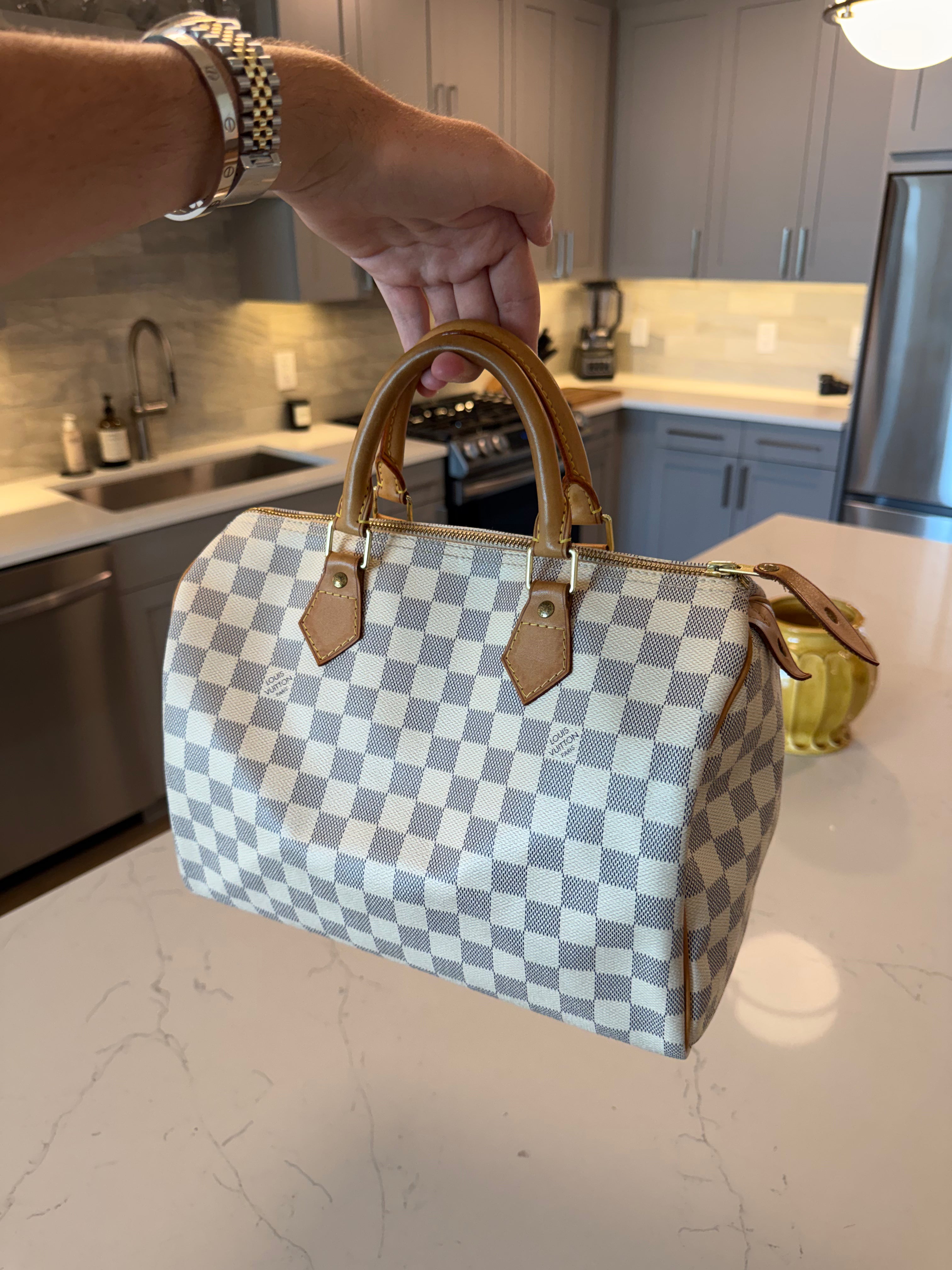 Louis Vuitton Speedy 30 Damier Azur