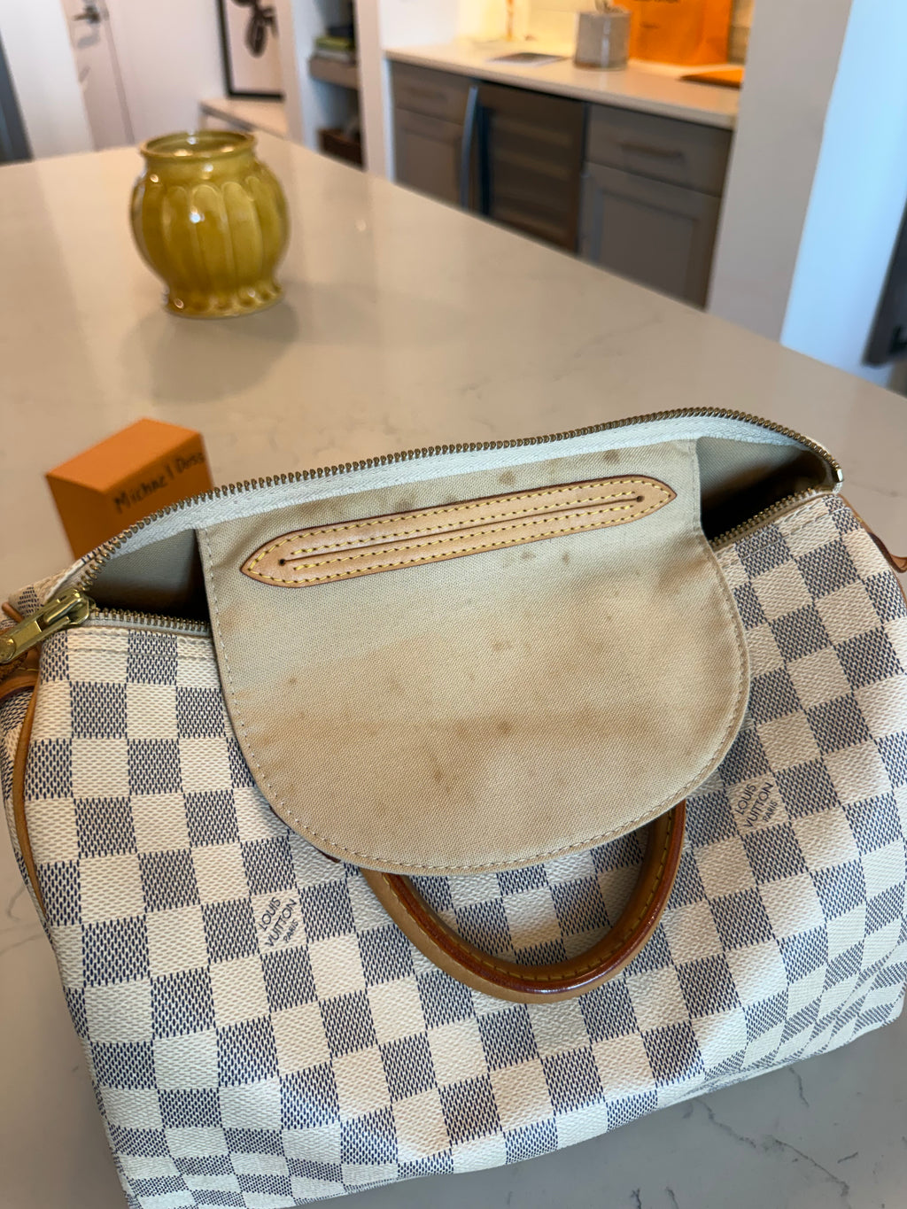 Louis Vuitton Speedy 30 Damier Azur