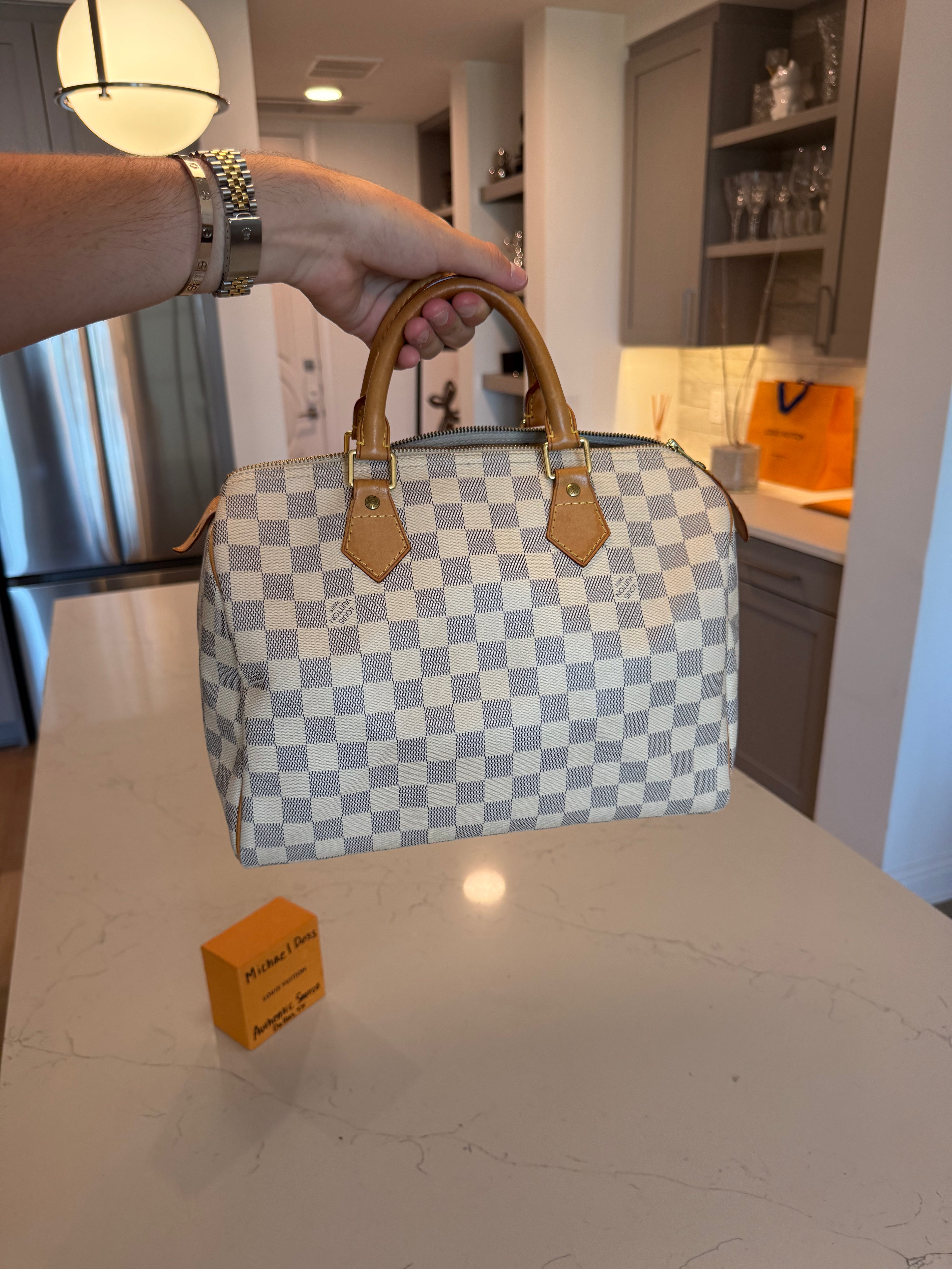Louis Vuitton Speedy 30 Damier Azur