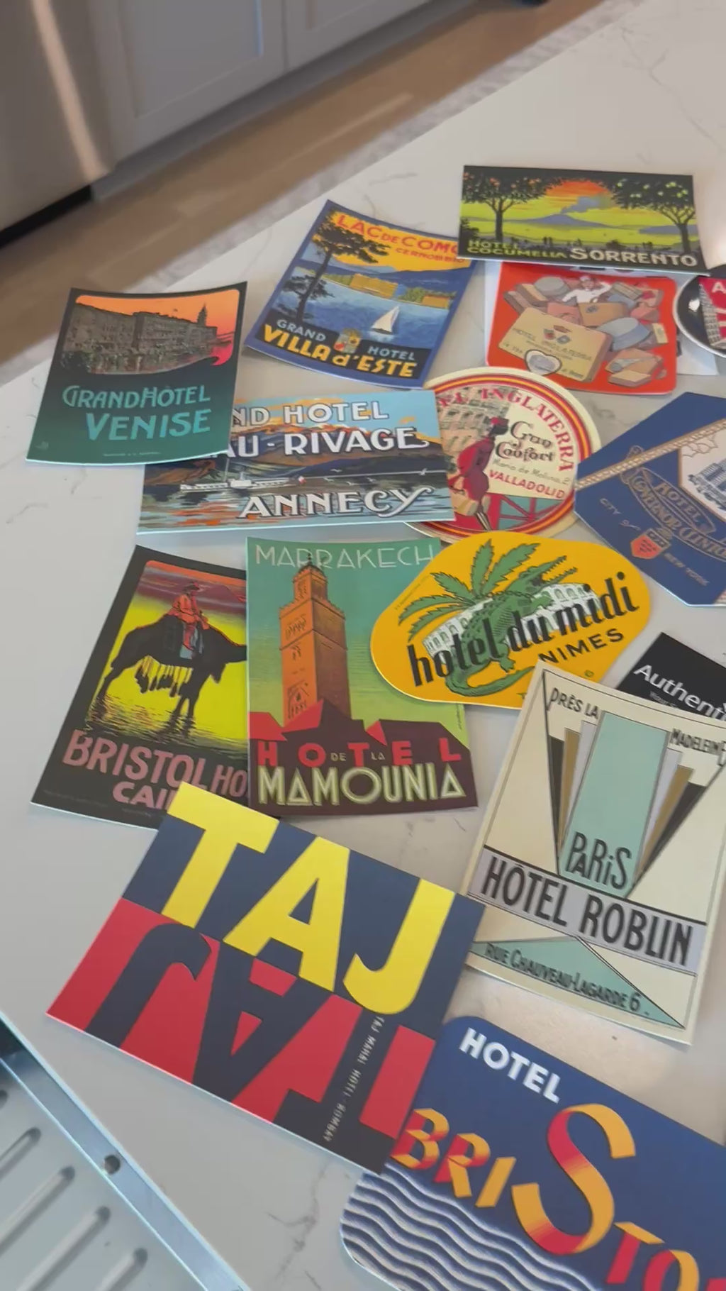 Louis Vuitton Collectors Hotel Post Cards/Stickers